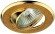 DK18 GD/SH YL Светильник ЭРА декор "круглый  со стеклянной крошкой" MR16,12V/220V, 50W, золото/золотой блеск (100/1800)