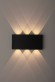 WL12 BK Подсветка ЭРА Декоративная подсветка светодиодная ЭРА 6*1Вт IP 54 черный (20/800)