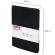 Тетрадь А5 (148x218 мм), BRAUBERG "Office PRO", гибкая, под кожу, гребень, 80 л., черная, 111046