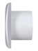 AURA 5C Gray metal Вентилятор накладной AURA D125 обратный клапан Gray metal DICITI