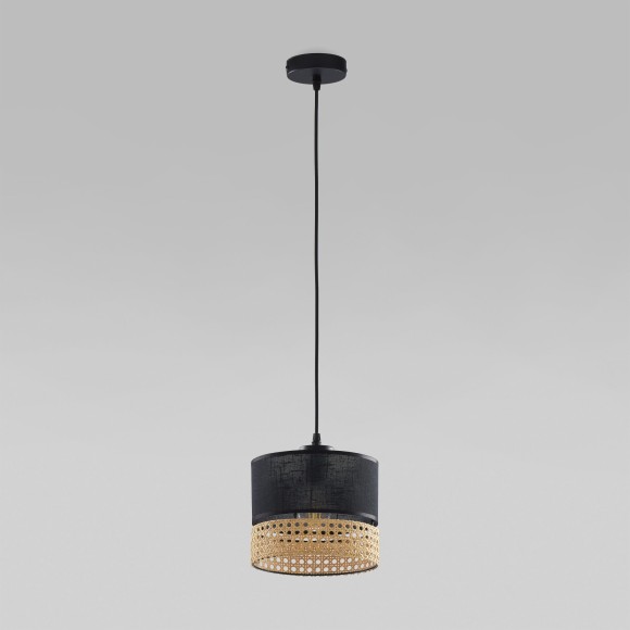 Подвесной светильник с тканевым абажуром 6544 Paglia Black