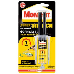 C0044601 Клей Момент 2751323 Супер Эпокси Формула-1 14 мл шприц