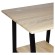 Стол на металлокаркасе BRABIX "LOFT CD-006",1200х500х730 мм,, 2 полки, цвет дуб натуральный, 641226