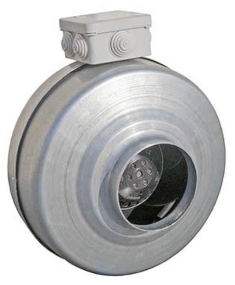 Вентилятор Ванвент ВКВ-100Е EC (ebmpapst) канальный для круглых воздуховодов (350 m³/h)