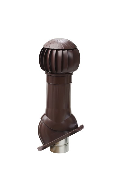 RRTV+M 160 Brown Комплект RRTV D160 для металлочерепицы Monterrey пластик Brown ERA
