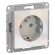 Розетка с заземлением Schneider Electric Atlas Design 16А, жемчуг ATN000443