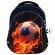 Рюкзак BRAUBERG OPTIMA, 2 отделения, с брелоком, "Burning ball", 3D-панель, 36х27х18 см, 273158