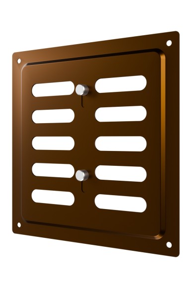 Решетка вентиляционная MER регулируемая 150x154 окрашенная сталь Metallic brown ERA