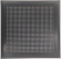Решетка на магнитах серии РП-200 квадратная 200x200 мм металлическая черный матовый (квадрат) (RAL 9005)