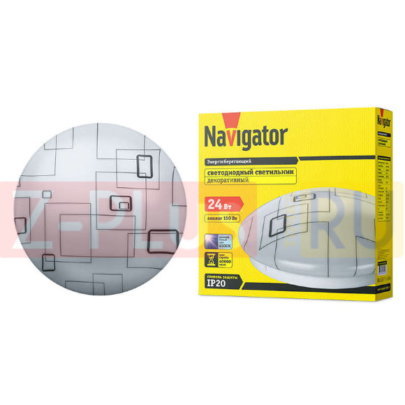Светильник 61 426 NBL-R04-24-6.5K-IP20-LED квадрат Navigator 61426