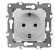 Б0014675 12-2101-01 ЭРА Розетка 2P+E Schuko, 16A-250В, IP20, Эра12, белый (10/100/2800)