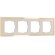 Werkel W0042851 Рамка на 4 поста Baguette (айвори/латунь) W0042851