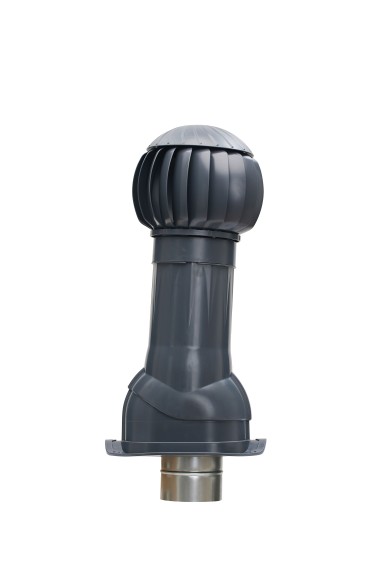 RRTV+M 160 Gray Graphite Комплект RRTV D160 для металлочерепицы Monterrey пластик Gray Graphite ERA