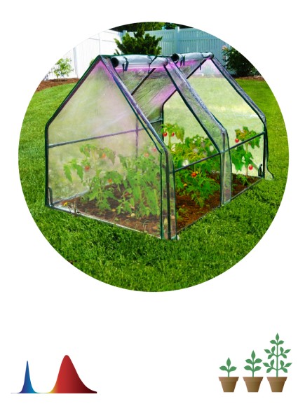 FITO-House-medium Теплица ЭРА FITO-House-medium со светильником в комплекте 1800х900х900 мм 2 отсека