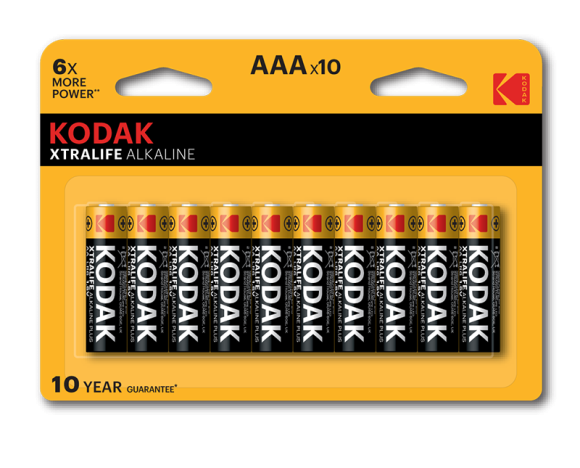 Б0014331 Батарейки Kodak LR03-8+2BL XTRALIFE Alkaline [K3A-8+2] (120/480/38400)