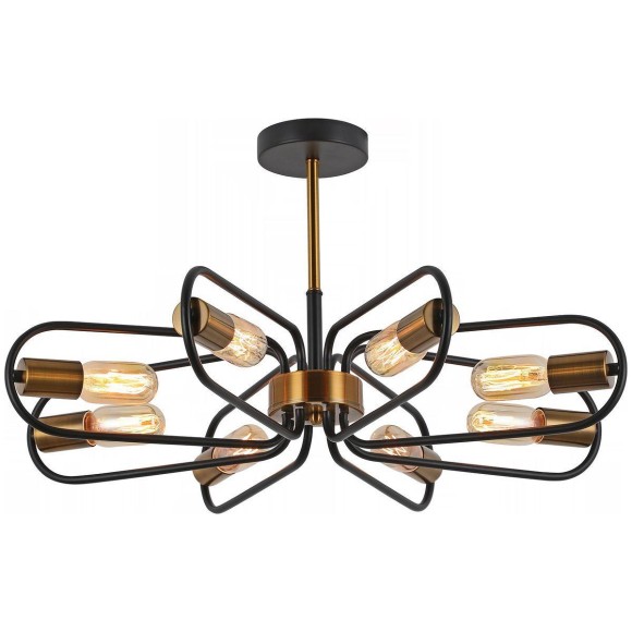 Потолочная люстра Illumico IL8253-8COU-79 BK GD