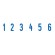 Нумератор 6-разрядный, оттиск 25х4 мм, синий, TRODAT 4846, корпус черный