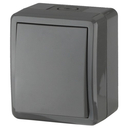 Б0020670 11-1401-03 ЭРА Выключатель IP54, 10АХ-250В, ОУ, Эра Эксперт, серый (16/160/2560)