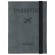 Обложка для паспорта с карманами и резинкой, мягкая экокожа, "PASSPORT", серая, BRAUBERG, 238203