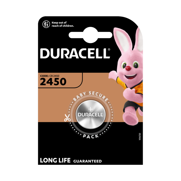 Б0044725 Батарейки Duracell 5007989 2450-1BL литиевая 3v 1шт. (10/100/12000)