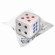 Ластик BRAUBERG "Cubo", 24х24х24 мм, белый, ассорти, 223605
