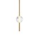 Подвесной светодиодный светильник Indigo Ciondolo 11066/1P Brass V000170L
