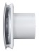 RIO 4C Gray metal Вентилятор накладной RIO D100 обратный клапан Gray metal DICITI
