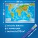 Карта мира физическая 157х107 см, 1:21,5М, с ламинацией, интерактивная, в тубусе, BRAUBERG, 112388