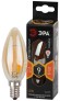 Б0047034 Лампочка светодиодная ЭРА F-LED B35-9W-827-E14 gold Е14 / Е14 9Вт филамент свеча золотистая теплый белый