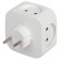Б0049532 Разветвитель электрический ЭРА SP-4-USB-W на 4 розетки + 2xUSB 2400mA, без заземл 10А (белый)