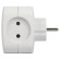 Б0049532 Разветвитель электрический ЭРА SP-4-USB-W на 4 розетки + 2xUSB 2400mA, без заземл 10А (белый)