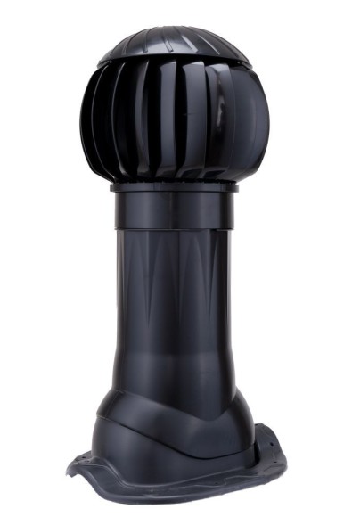 RRTV+M 160 Black Комплект RRTV D160 для металлочерепицы Monterrey пластик Black ERA