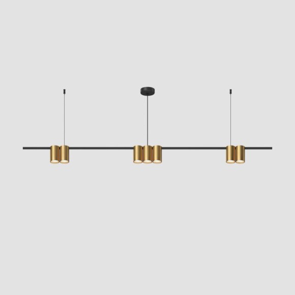 Подвесная люстра Denkirs Orbit DK4063-BK+SG
