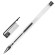 Ручка гелевая STAFF "Basic" GP-789, ЧЕРНАЯ, корпус прозрачный, хромированные детали, узел 0,5 мм, 142789