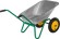 GRINDA GB-2, 80 л, 120 кг, двухколесная, оцинкованная сталь, садовая тачка (422400)