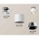 Комплект накладного светильника Ambrella light Techno Spot XS7510080 SWH/PSL белый песок/серебро полированное (N7927, C7510, N7032)