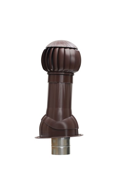 RRTV+S 160 Brown Комплект RRTV D160 для фальцевой и битумной кровли пластик Brown ERA STREETLINE