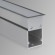 Линейный светодиодный встраиваемый светильник 103см 20Вт 6500К матовое серебро 100-300-103