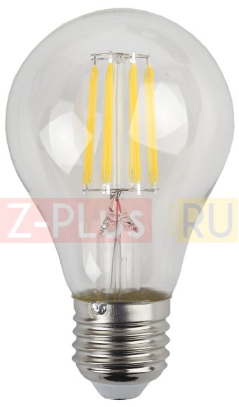 Лампа светодиодная А60 F-LED A60-9W-840-E27 ЭРА (ФИЛАМЕНТ, ГРУША, 9ВТ, НЕЙТР., Е27) (25/50/1200)