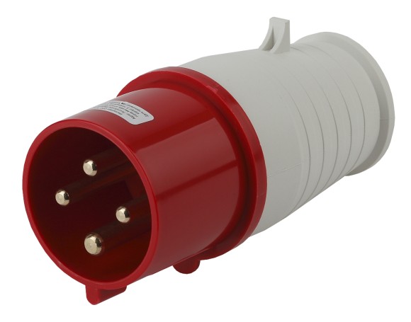 Б0032853 Вилка ЭРА V-32-3P-PE-IP44 переносная 024 3Р+РЕ 32А 380В IP44