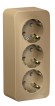 Розетка Schneider Electric BLANCA, О/У, 3-я, с заземлением, без шторок, титан BLNRA010314