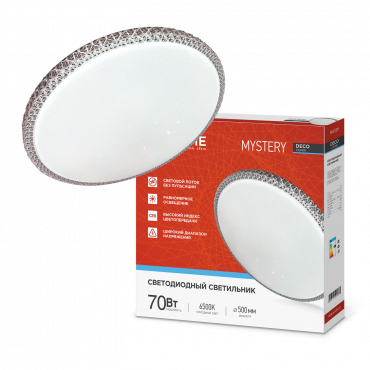 4690612052496 Светильник сд серии DECO MYSTERY 70Вт 230В 6500К 6300Лм 500х73мм IN HOME