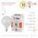Лампочка светодиодная ЭРА STD LED G95-15W-2700K-E27 E27 / Е27 15Вт шар теплый белый свет