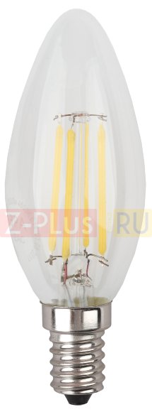 Лампа светодиодная свеча ЭРА F-LED B35-7W-827-E14 (10/100/2800)