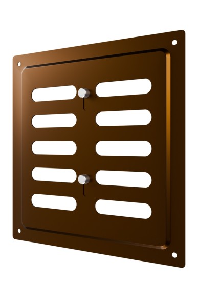 Решетка вентиляционная MER регулируемая 175х175 окрашенная сталь Metallic brown ERA