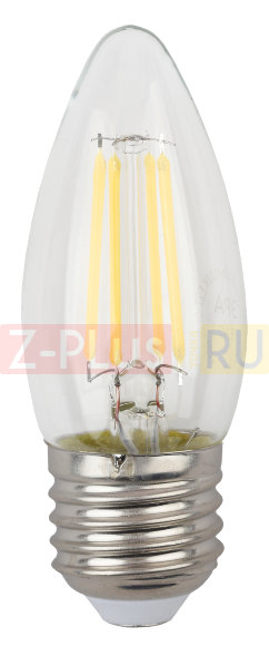 Лампа светодиодная свеча ЭРА F-LED B35-7W-827-E27 (10/100/2800)