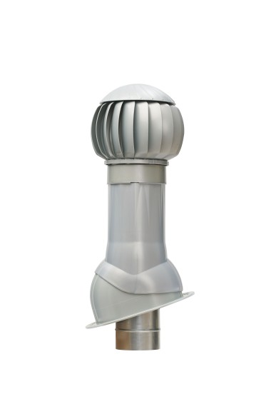 RRTV+S 160 Silver Комплект RRTV D160 для фальцевой и битумной кровли пластик Silver ERA STREETLINE