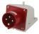 Б0032856 Вилка ЭРА VS-16-3P-PE-IP44 стационарная 514 3Р+РЕ 16А 380В IP44