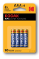 Б0005124 Батарейки Kodak LR03-4BL MAX SUPER Alkaline [K3A-4] (40/200/32000)