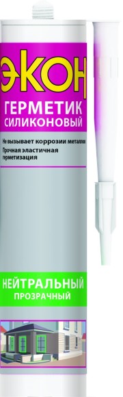 3000269 Герметик Экон 3000269 силиконовый нейтральный прозрачный 280 мл.